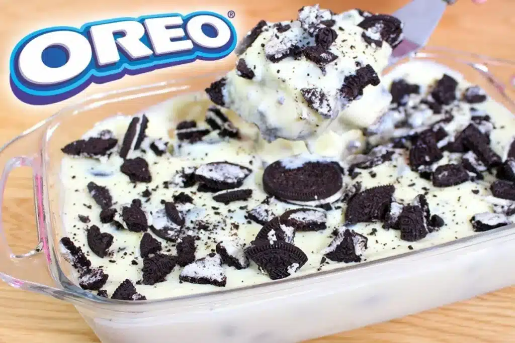 sobremesa gelada de Oreo