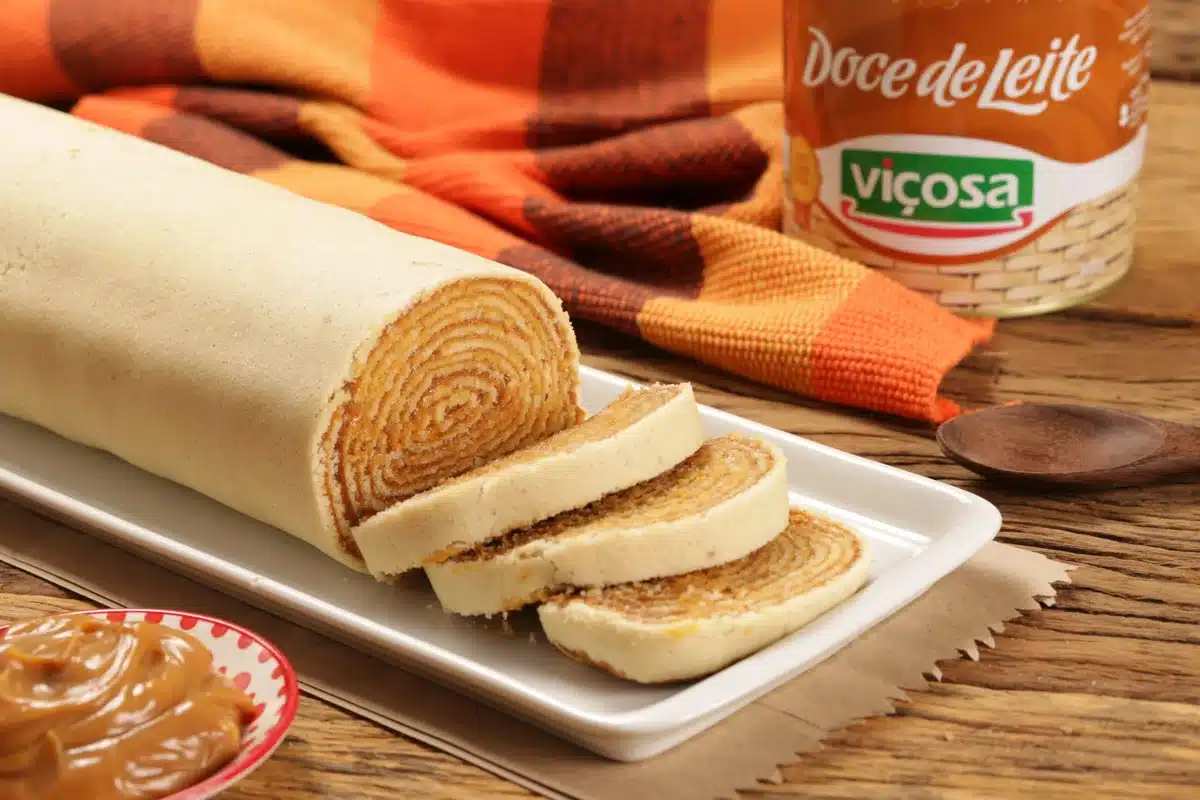 Bolo de rolo de coce de leite