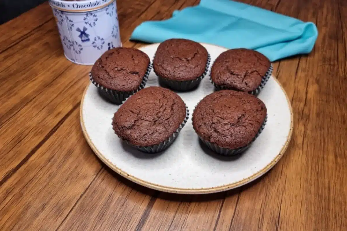 Muffin de Brownie de Chocolate