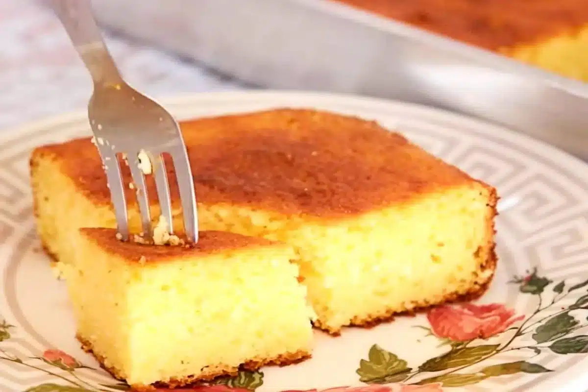 Bolo De Fubá Simples No Liquidificador