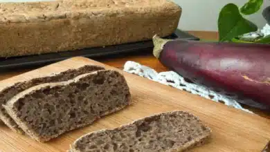 Pão low carb de farinha de berinjela